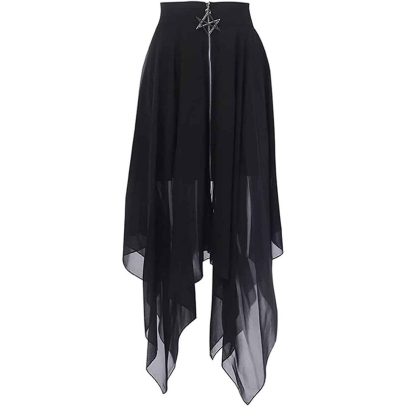 Irregular Darkness Pentagram Long Skirt