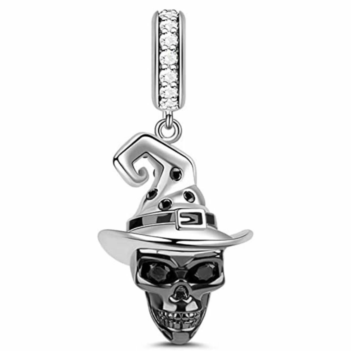 Skull With Clown Hat Charm
