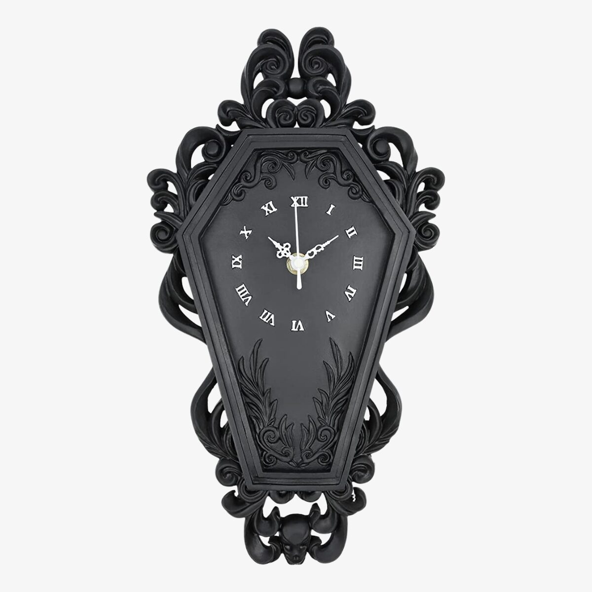Gothic Coffin Wall Clock