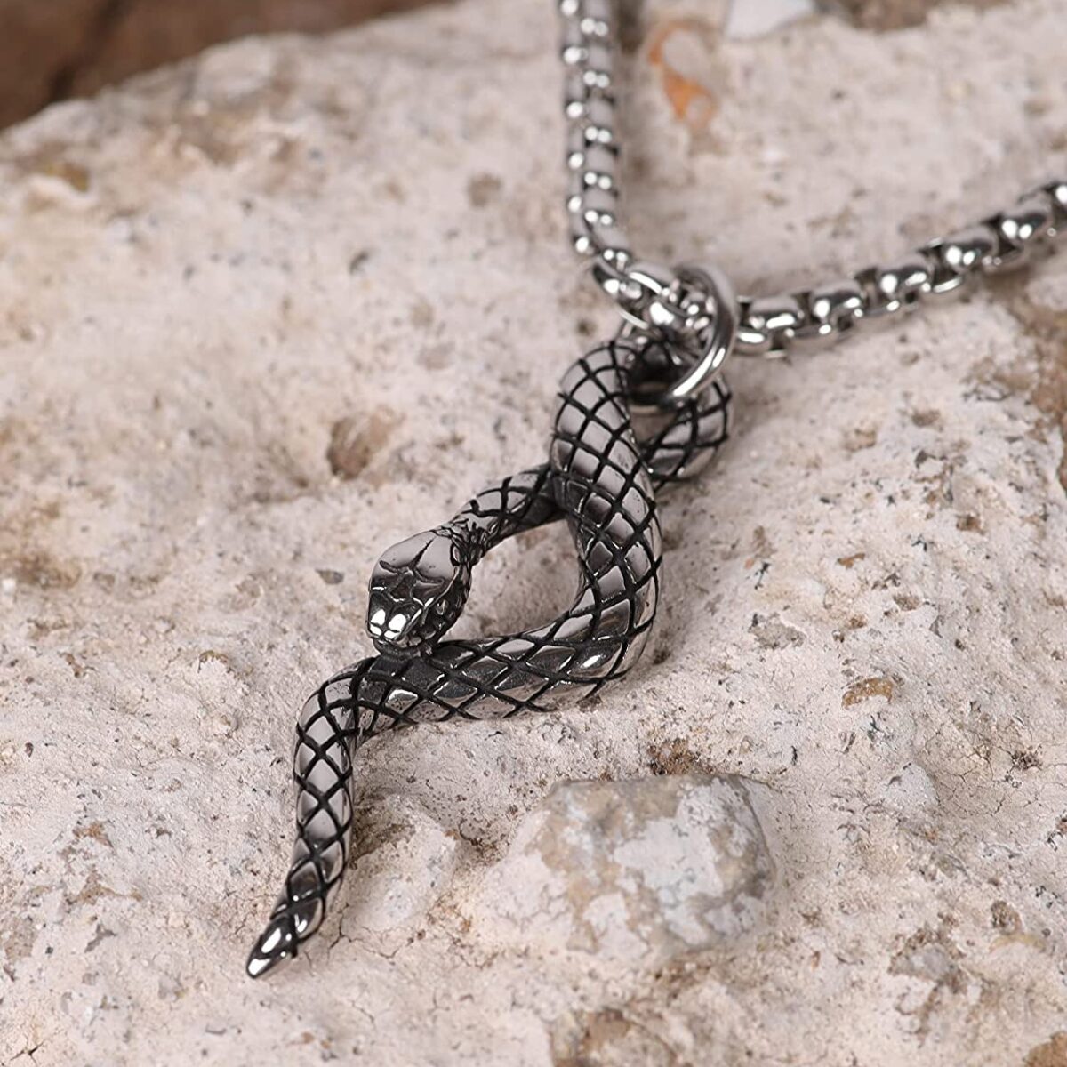 Ouroboros Viking Serpent Necklace