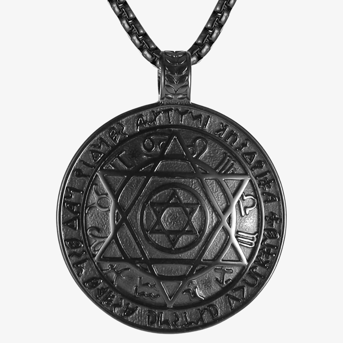 Seal Solomon Six-Pointed Star Necklace