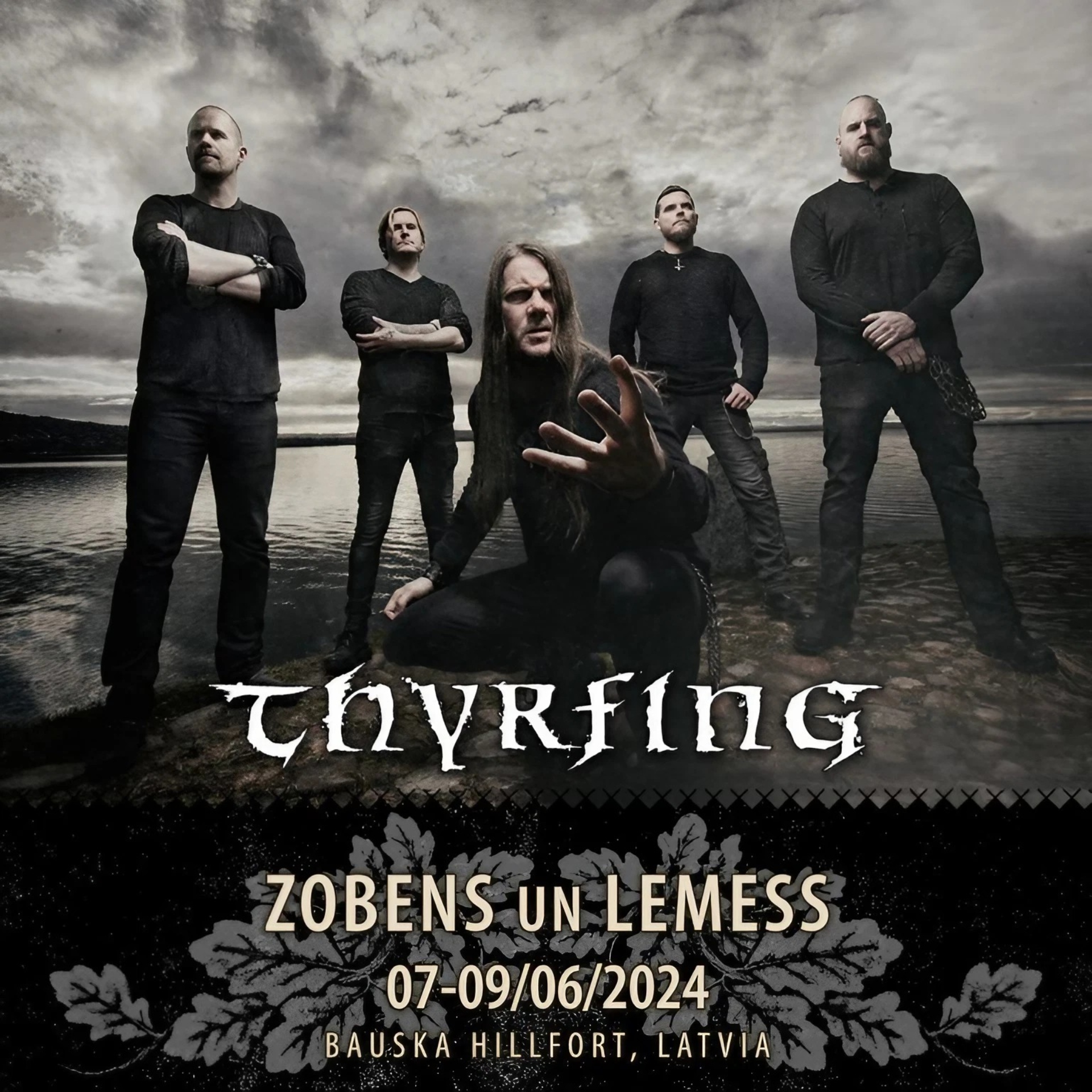 Official Thyrfing’s Zobens un Lemess Open Air Festival 2024 Tour Poster