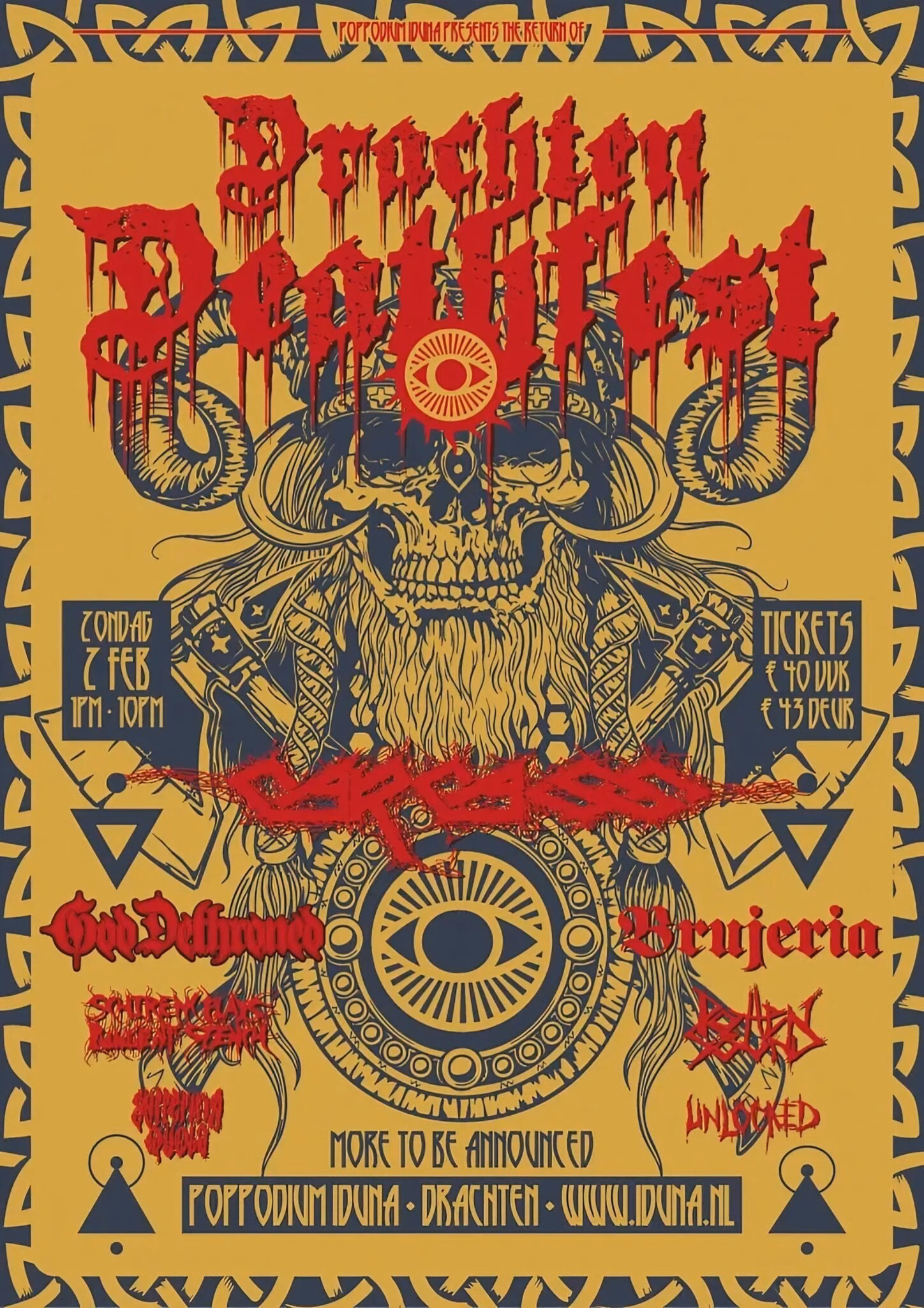 Official Drachten Deathfest&rsquo;s 2025 Poster