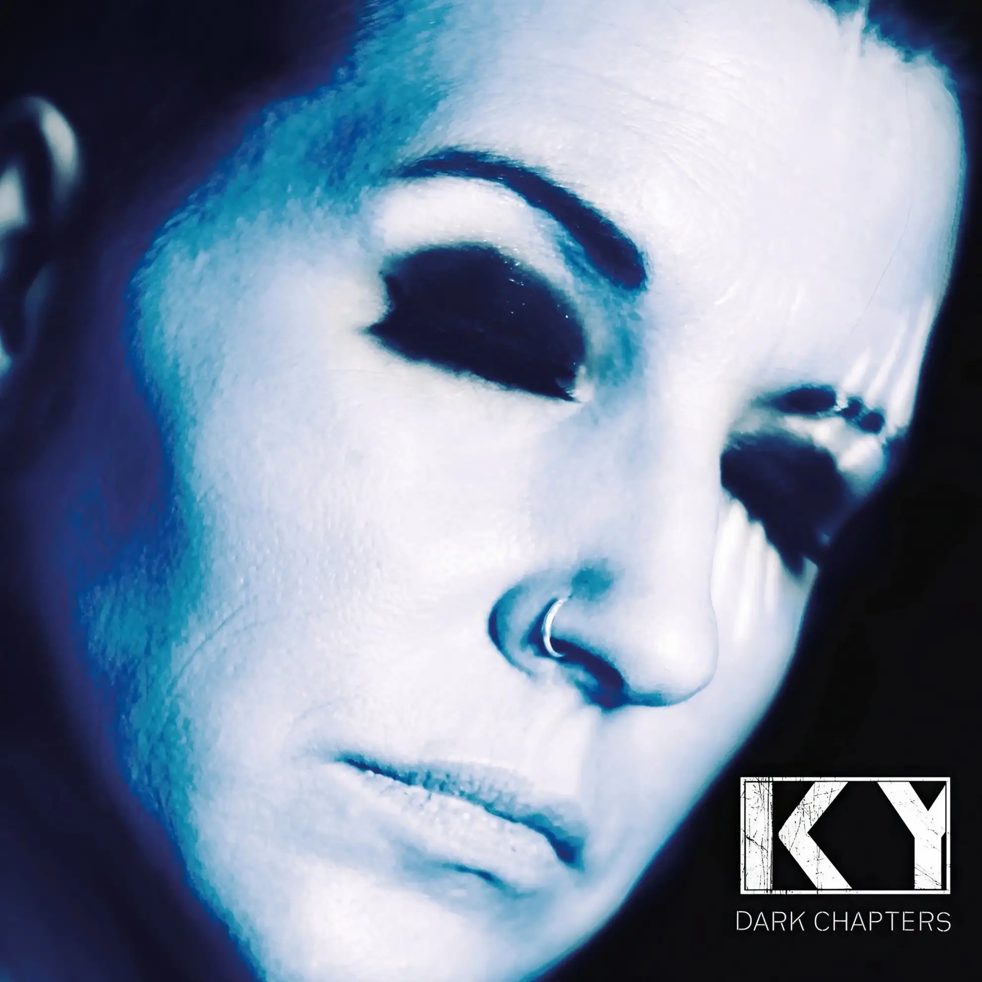 Album cover for ‘Dark Chapters,’ the debut release by Berlin-based duo KY, released on March 7, 2025, through the German electronic music label Infacted Recordings.