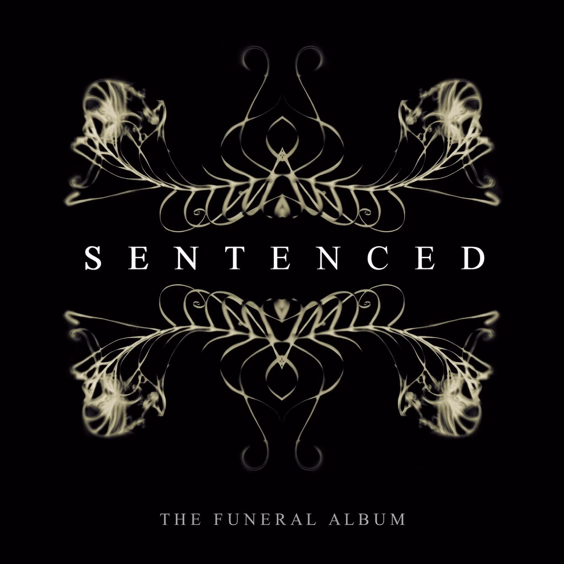 Sentenced and the Finnish Craft of a Chosen Farewell Sentenced’s ‘The Funeral Album’ cover, pale symmetrical filigree above the band name on black.