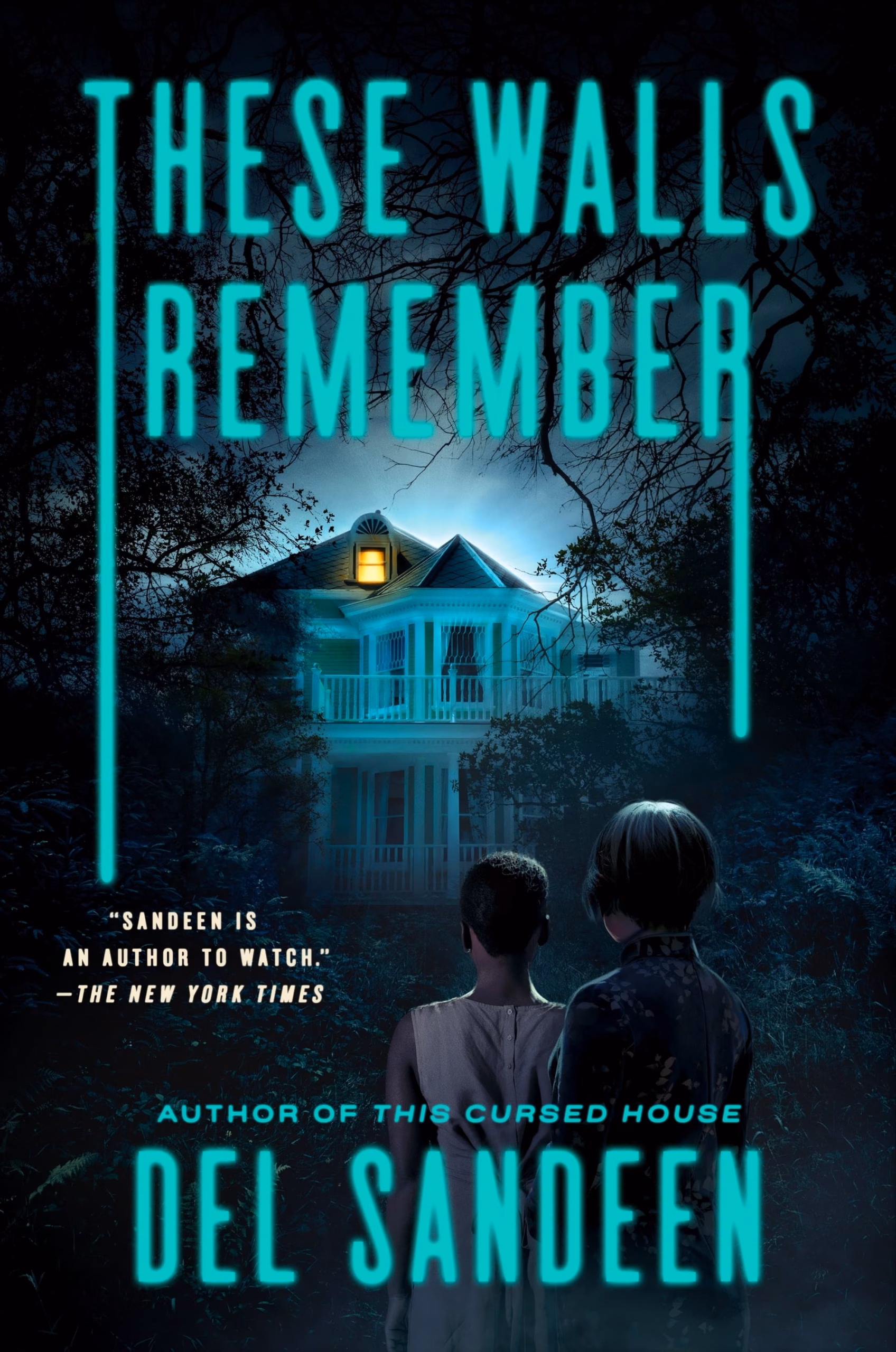Del Sandeen Returns to Savannah in ‘These Walls Remember’ ‘These Walls Remember’ by Del Sandeen: two figures facing a lit Savannah house at night.