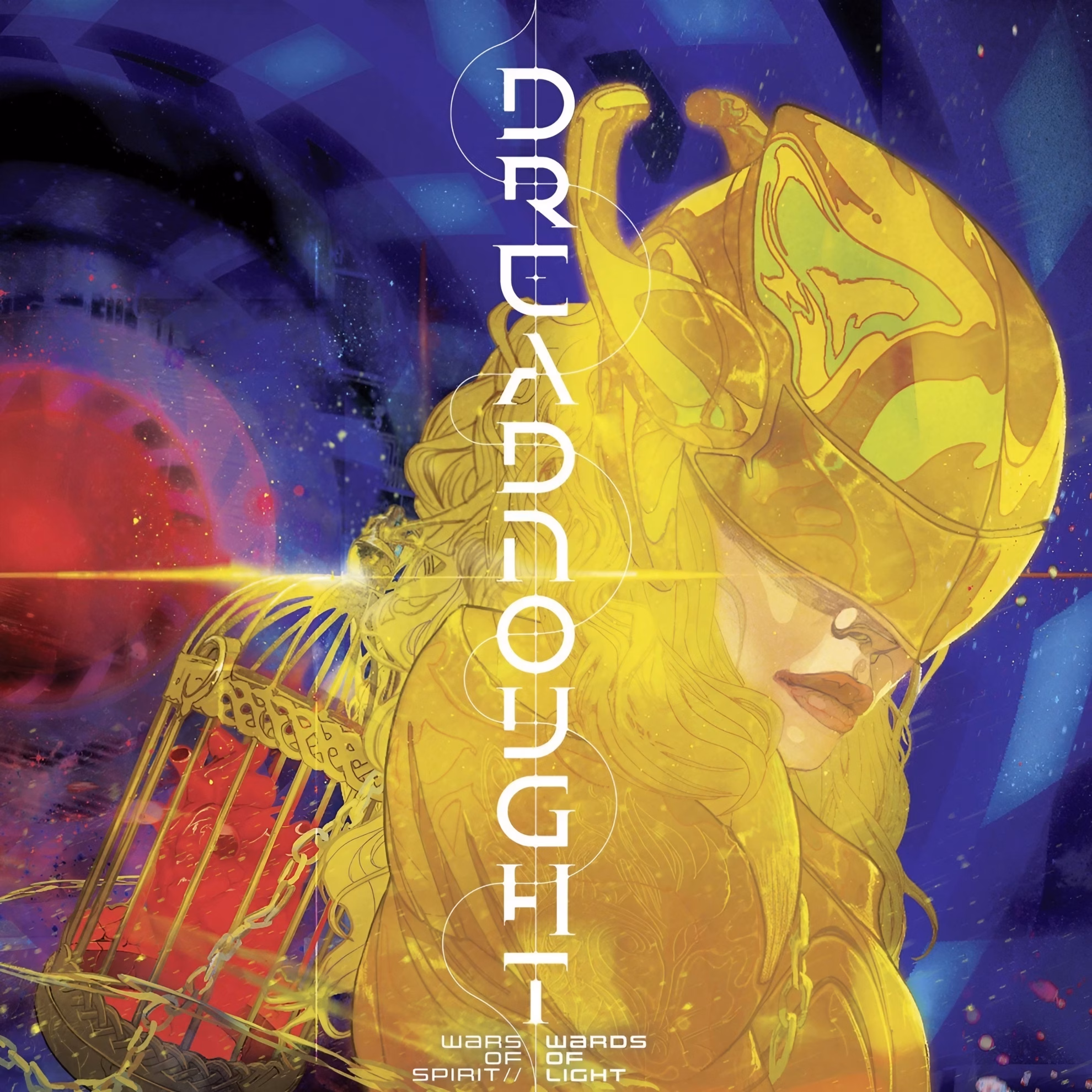 Dreadnought Step Into ‘Wars of Spirit // Wards of Light’ Album Cover, ‘Wars of Spirit // Wards of Light,’ a golden figure in profile.