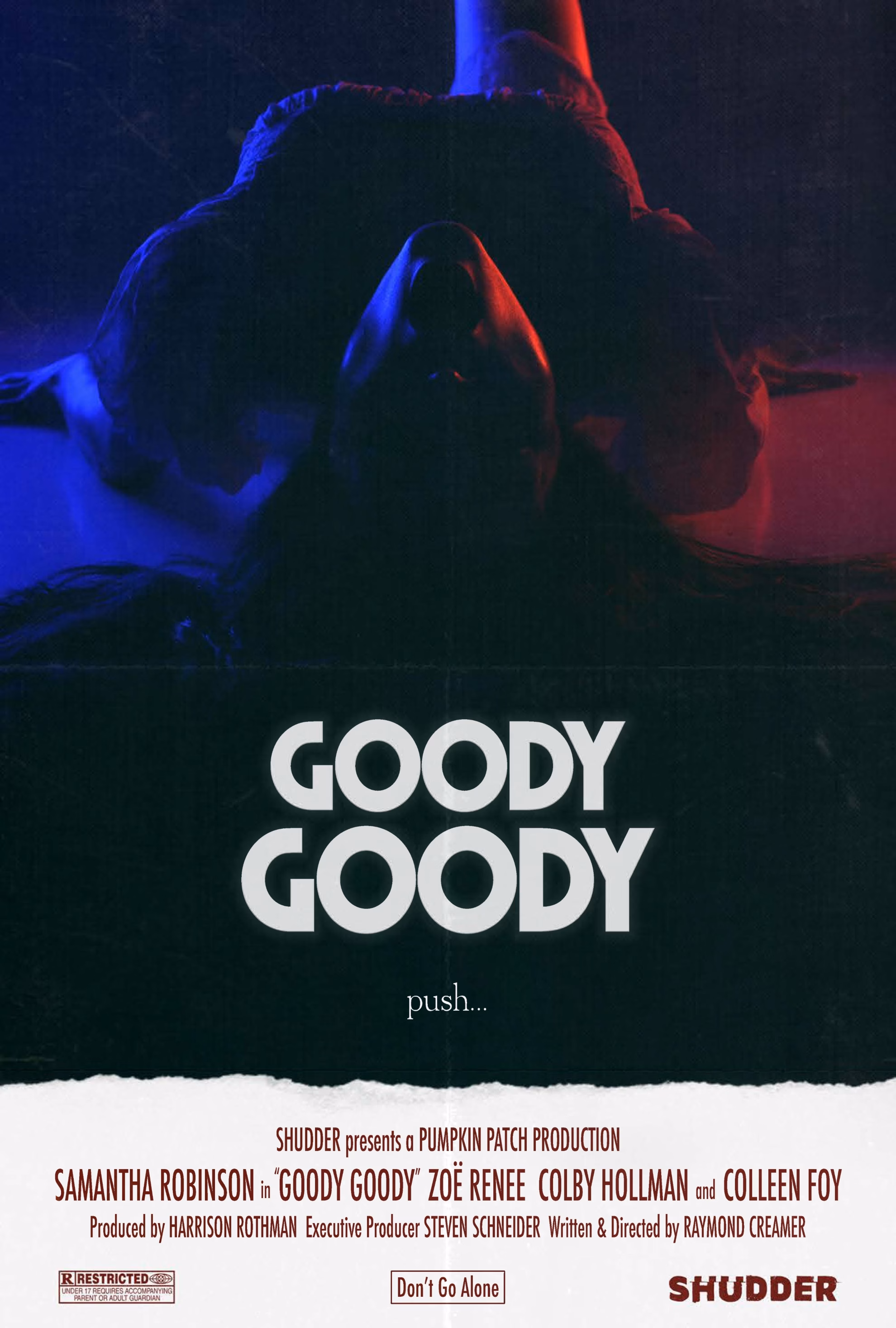 HorrorFest International Becomes Horror’s Closing Stop Official ‘Goody Goody’ poster: the title over a candlelit, upside-down figure.