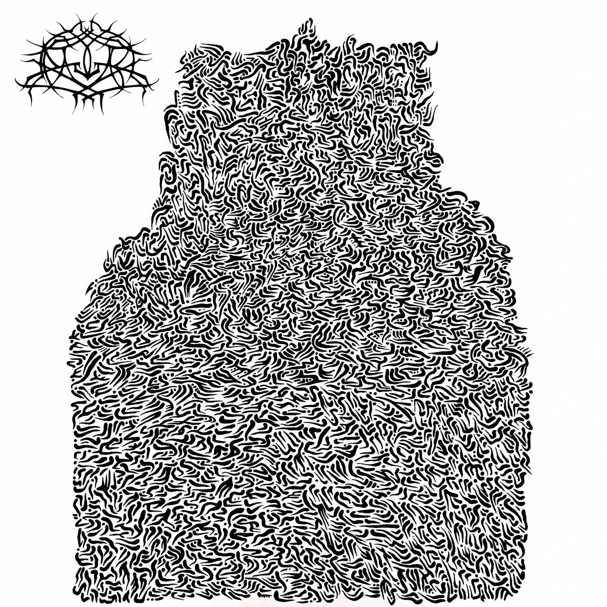 Krallice Return to Ancient Grief on ‘Scour Order’ Krallice’s ‘Scour Order’ album cover: a dense black ink pattern beneath the band’s thorned logo.