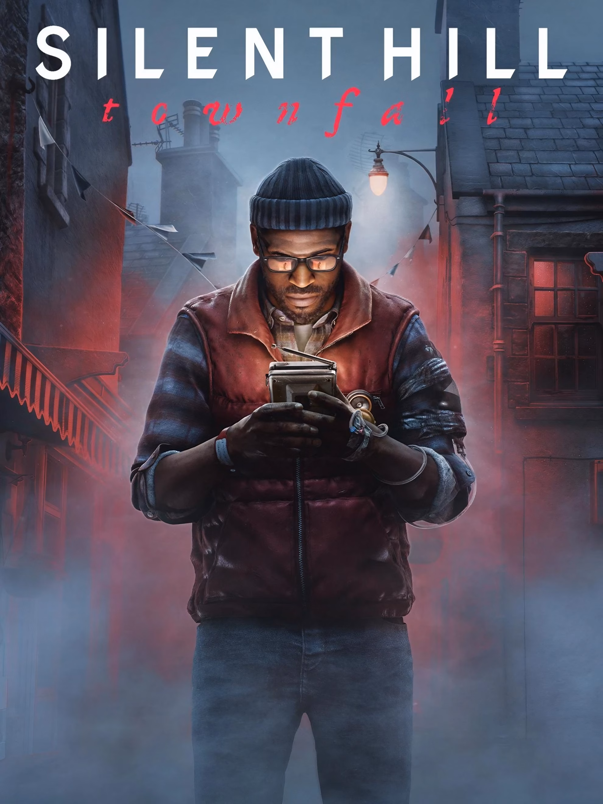 ‘Silent Hill: Townfall’ Trades Silent Hill for a Scottish Isle Simon Ordell studies the CRTV device on the ‘Silent Hill: Townfall’ cover art.